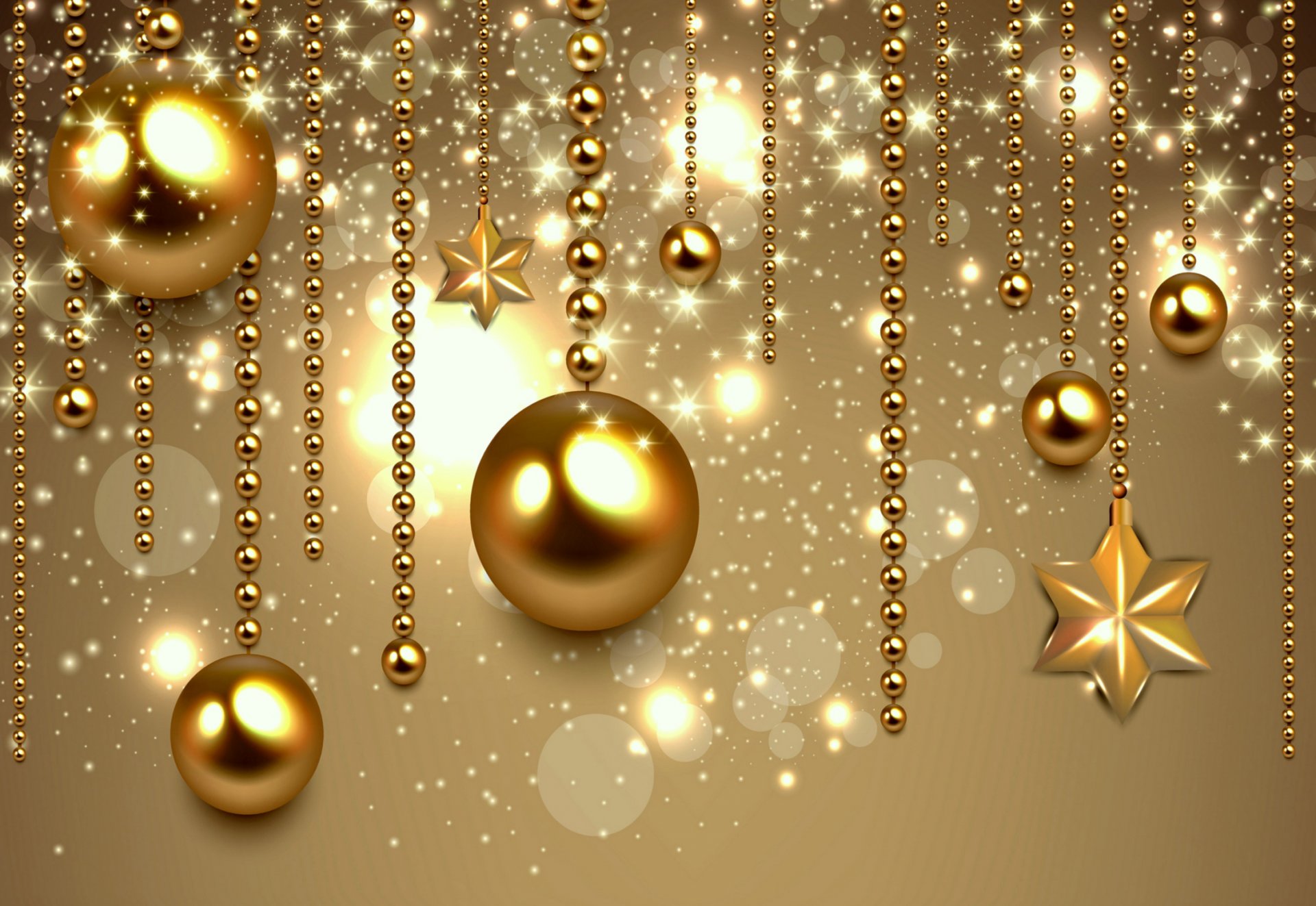 новый год рождество украшения золотой шарики шары