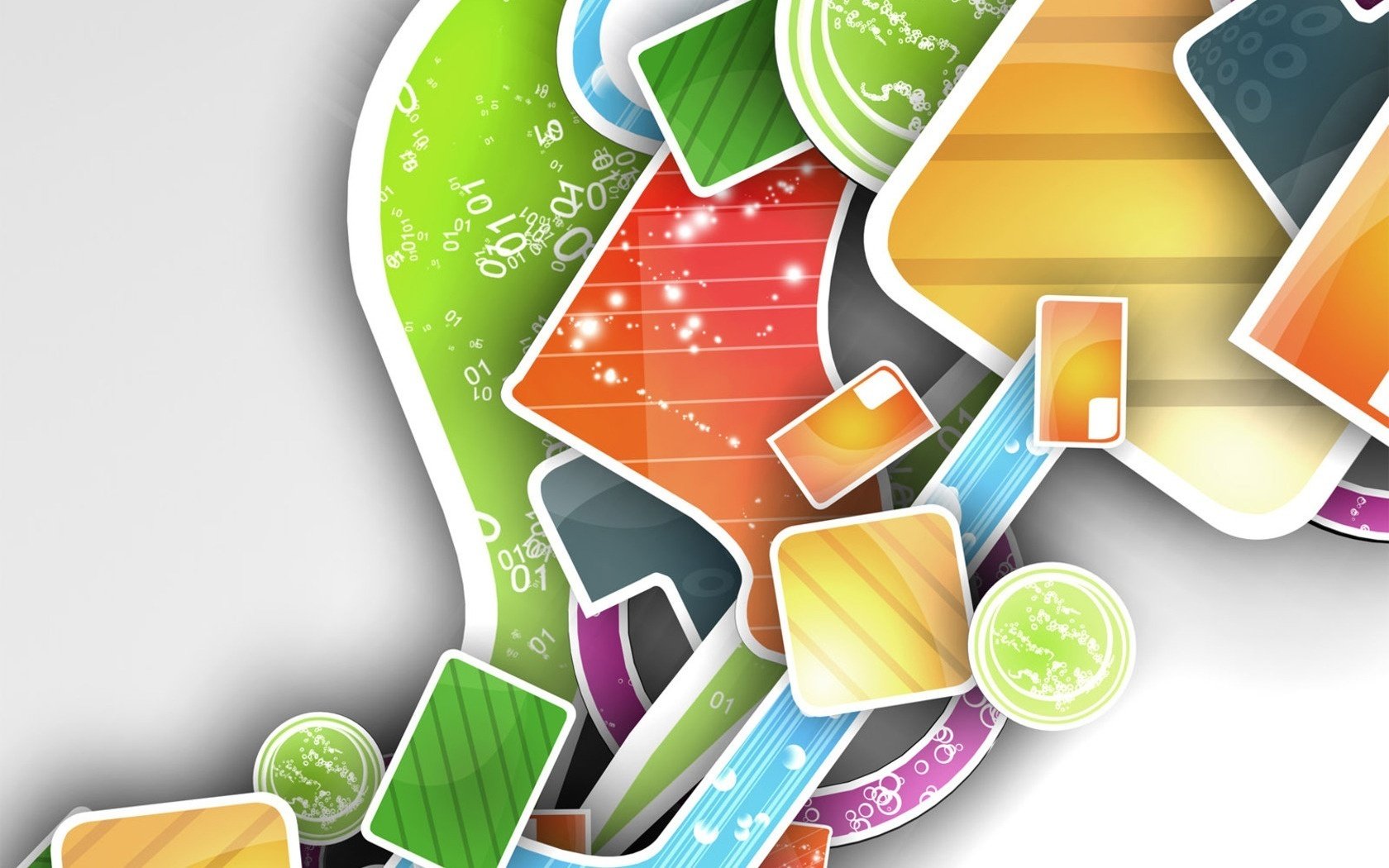 colorful figures abstraction figure