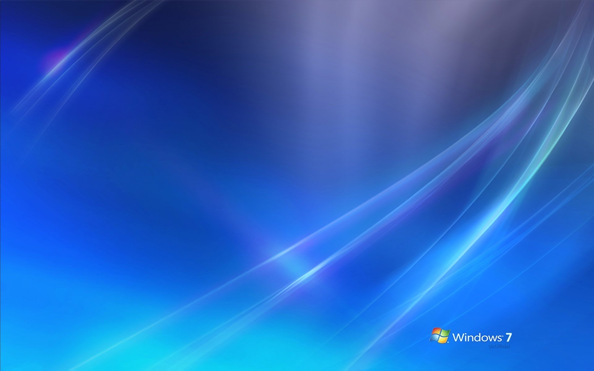 rays of light blue glow windows 7 emblems logo