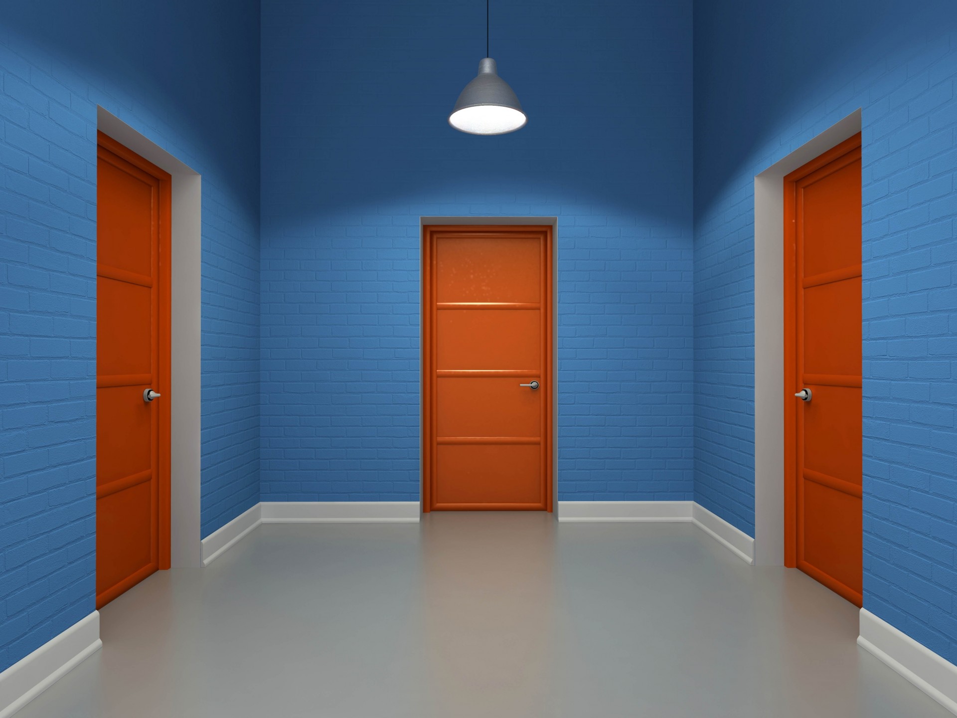 puertas habitación tres gráficos luz