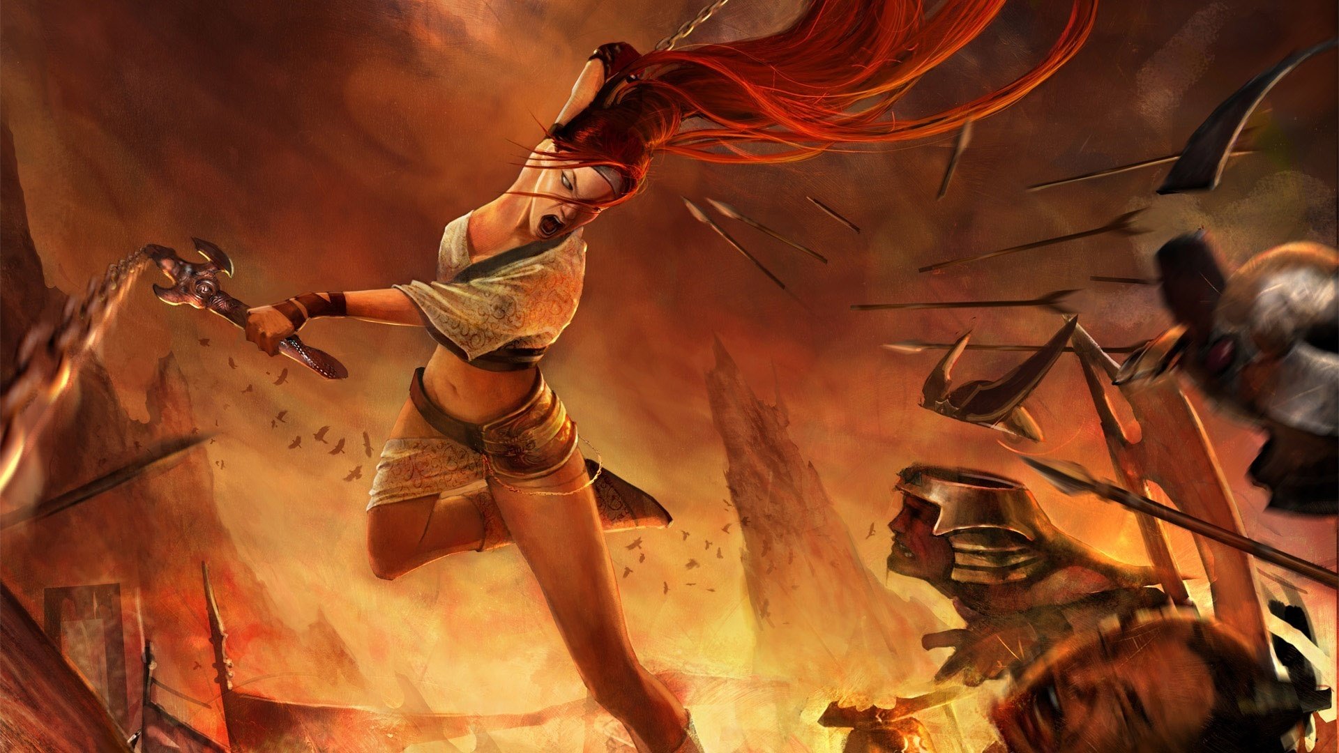 the woman warrior weapons fire