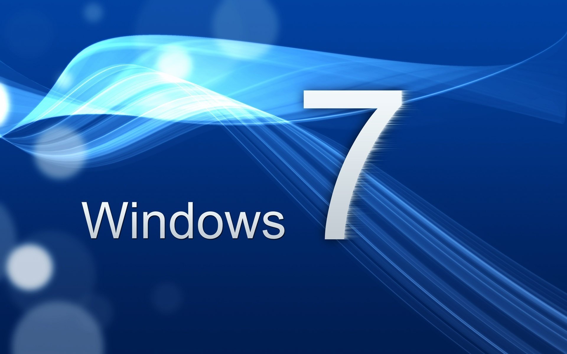 голубые ленты windows 7 синий фон эмблемы