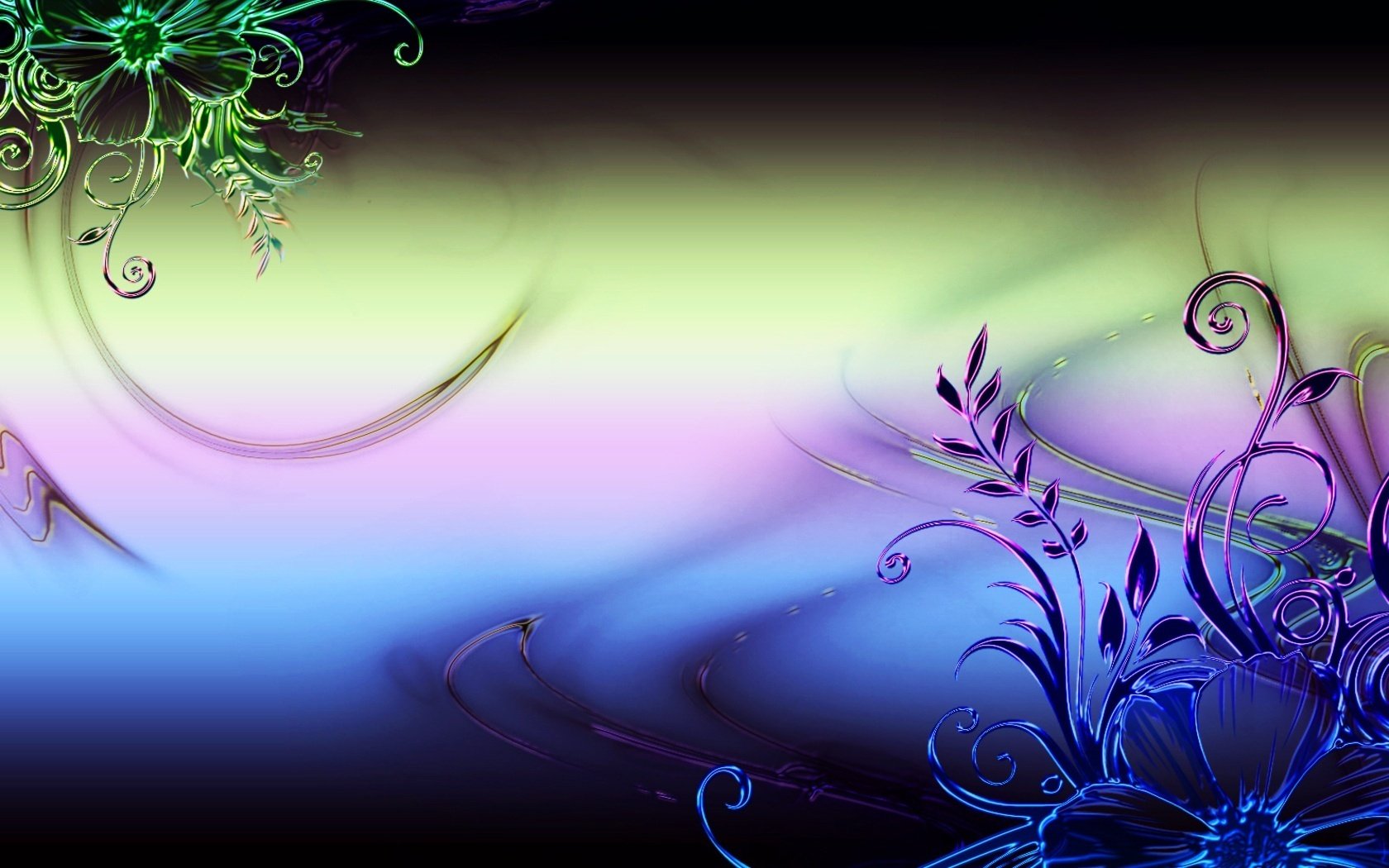 transparent background flower twigs pattern