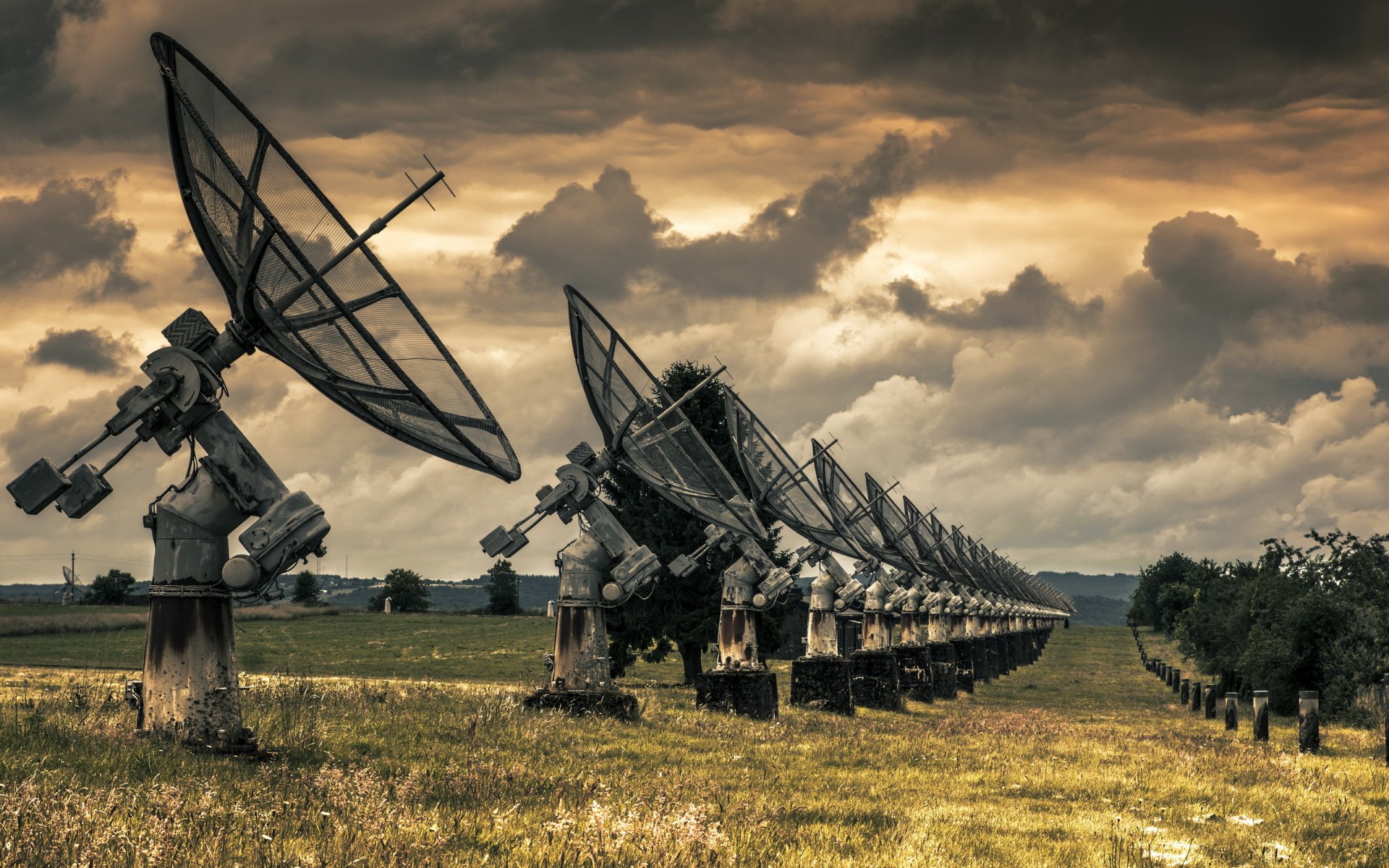 antennen feld hintergrund