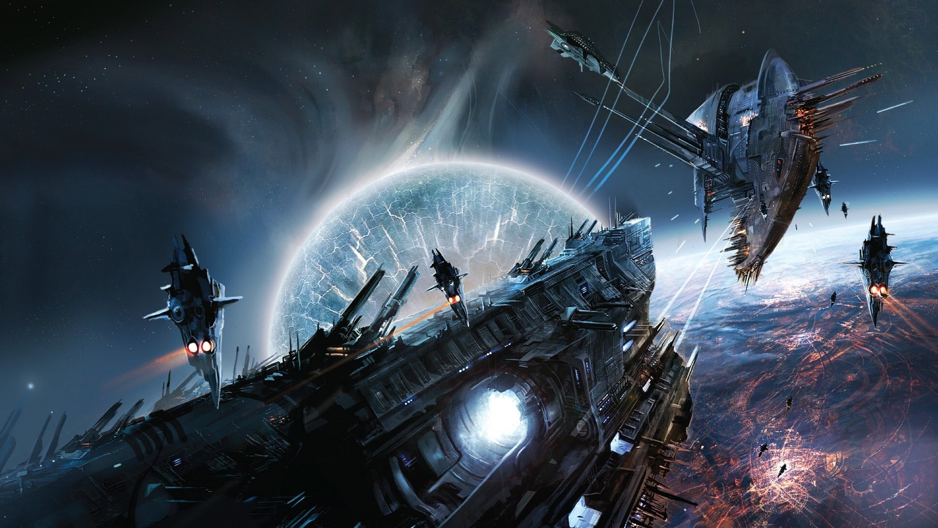 raum schiffe laser kampf krieg planet kampf technik sterne