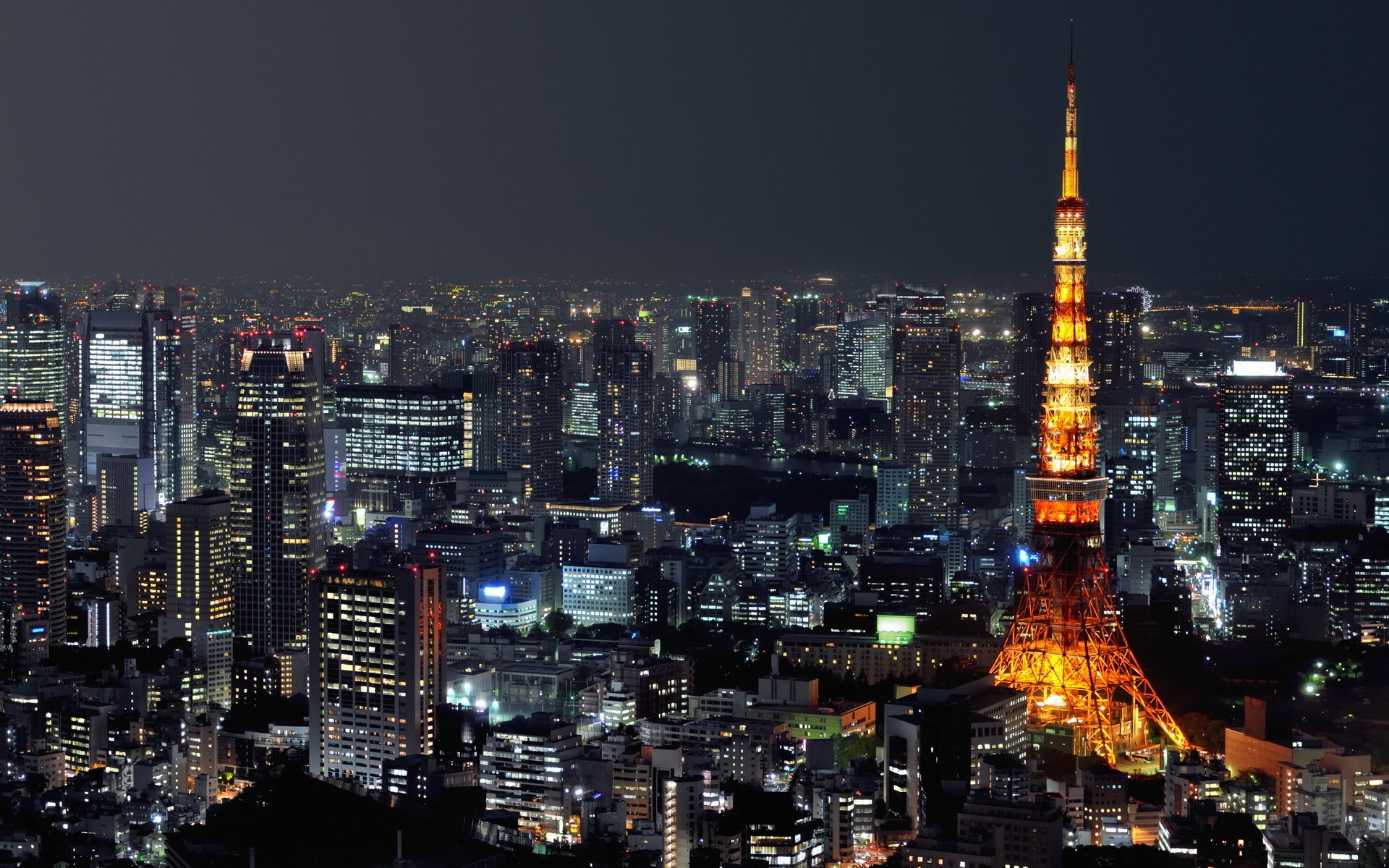 tokyo tower nachtaufnahme dunkelheit beleuchtung stadt gebäude turm lichter nacht nachtstadt himmel beleuchtung nachthimmel lichter der städte