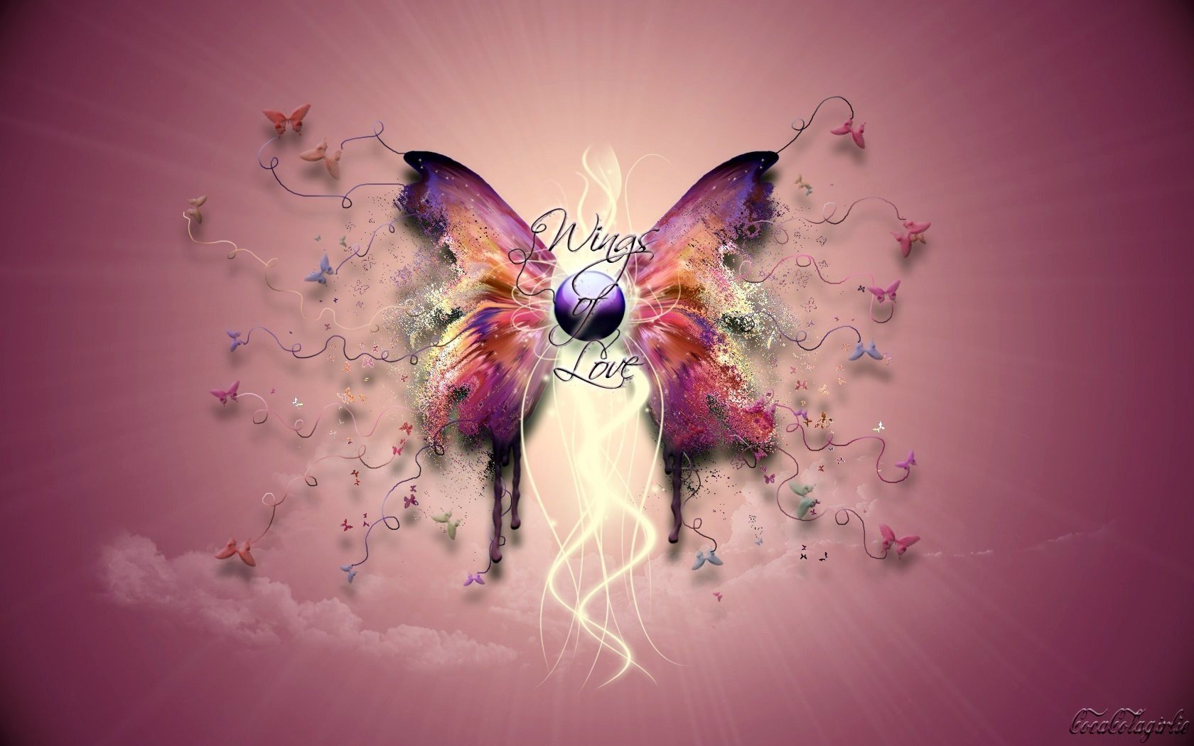 decorative butterfly lilac pink color butterfly background pink tenderness pattern