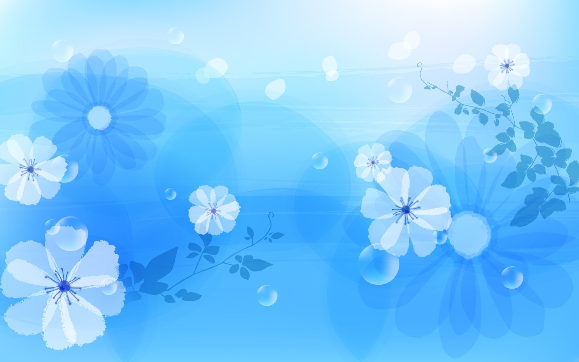 diseño azul flor