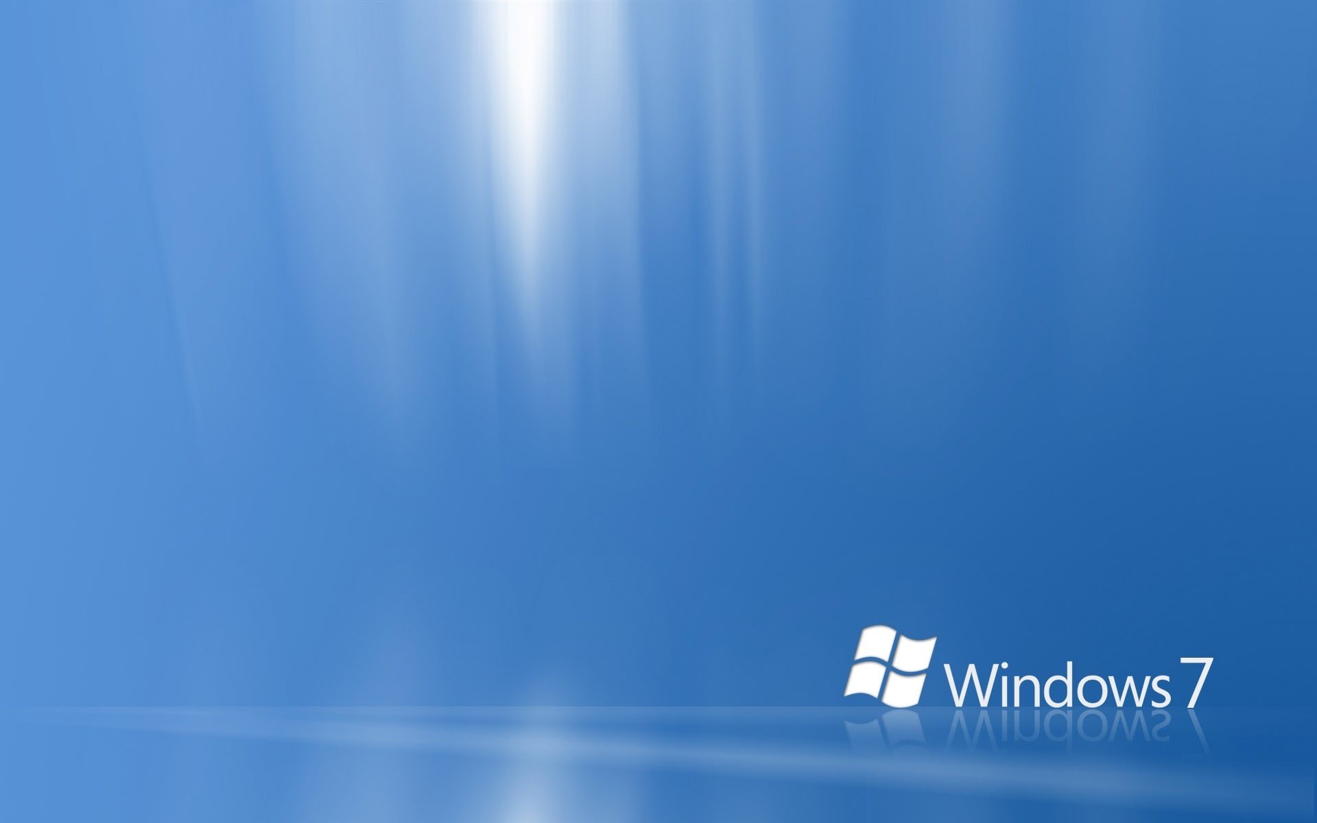 blue background windows 7 white seven emblems logo