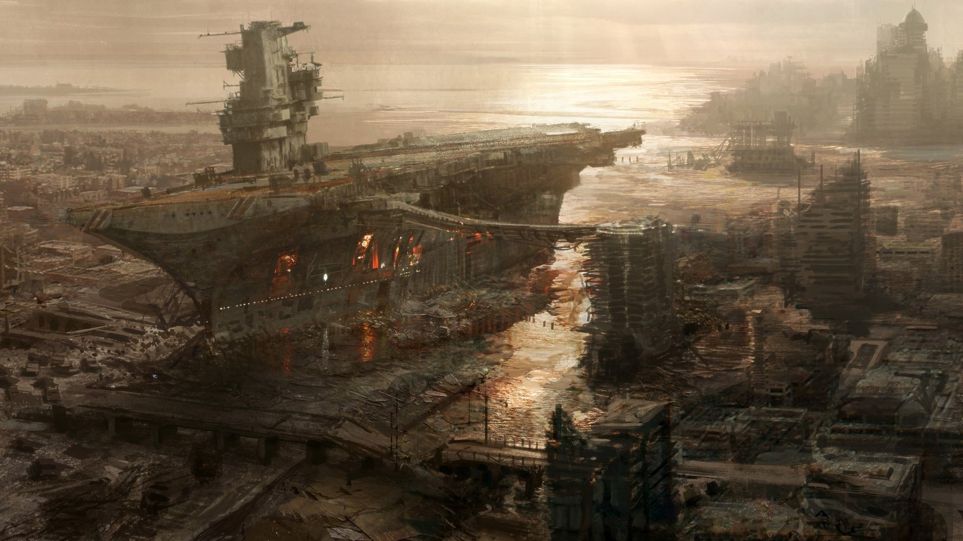 base stone buildings ship