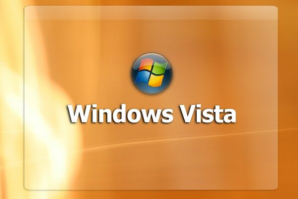 Emblème de windows sur fond orange