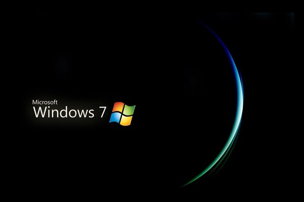 Windows-Symbol auf schwarzem Hintergrund