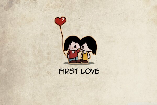 Рисунок аниме о первой любви подростков