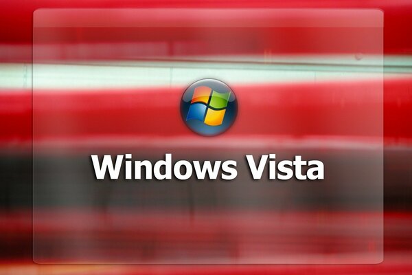 Windows-Logo auf rotem Hintergrund
