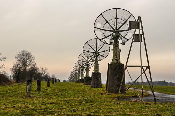 Antennas against the background of the nature of the observatory