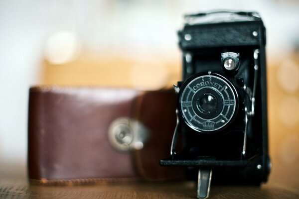 Objectif de l ancien appareil photo coronet