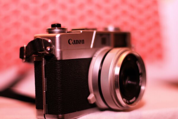 Viejo Canon en macro foto