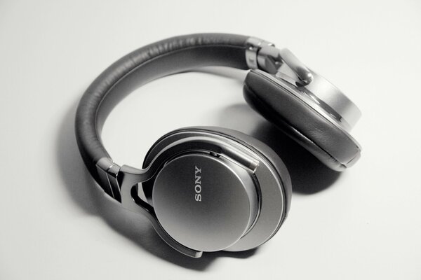 Photos of prestigious and modern Sony headphones