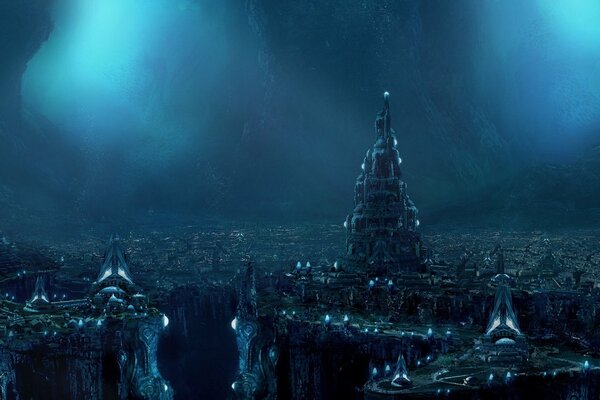 Unterwasser-Stadt des alten Atlantis