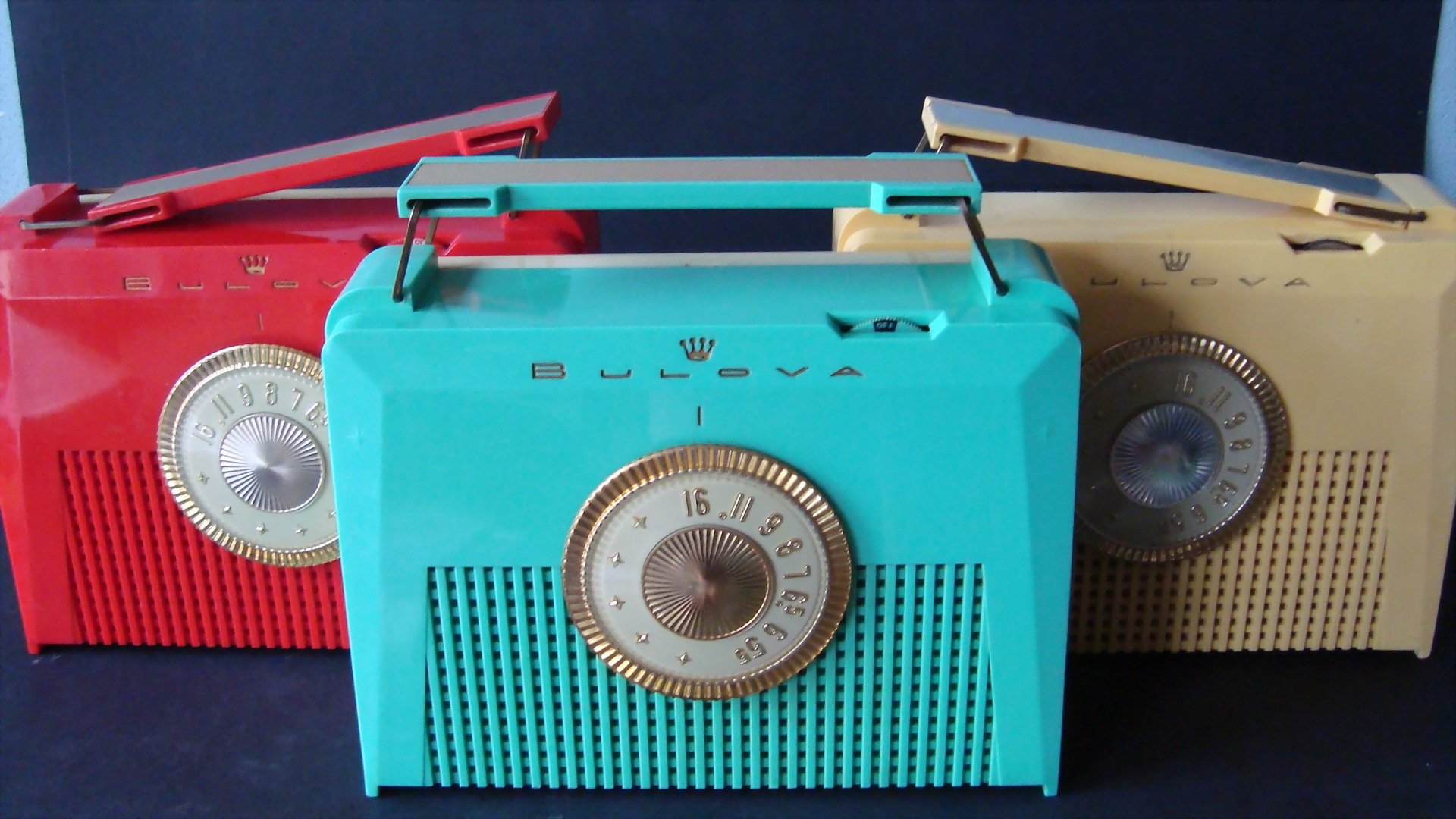 radio portatile di plastica usa 1956