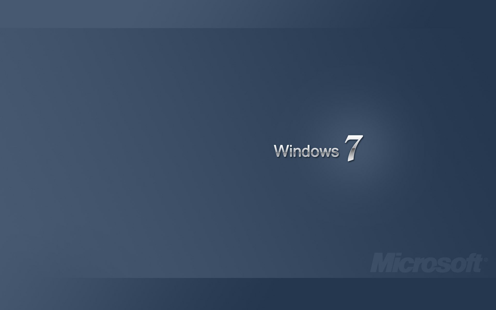 grande società minimalismo blu scuro windows emblema 7 numero logo figura parete sfondo blu