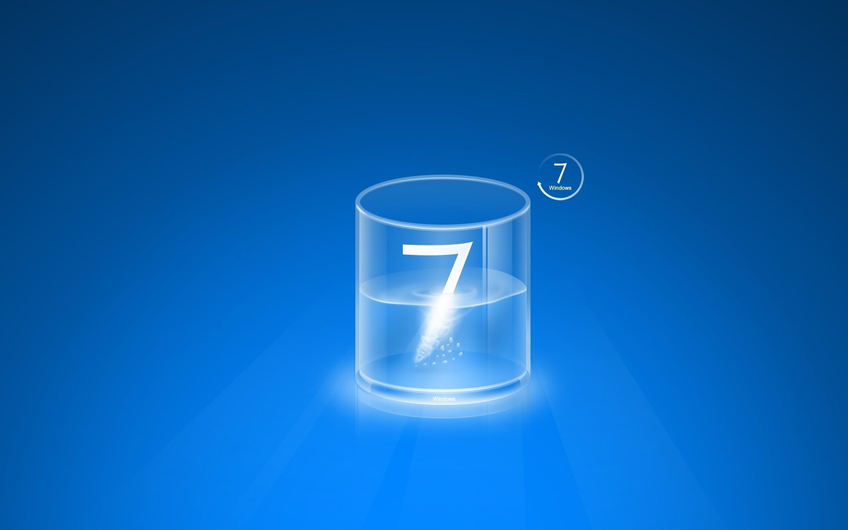 glas windows 7 wasser embleme logos 7 zahl kreativ