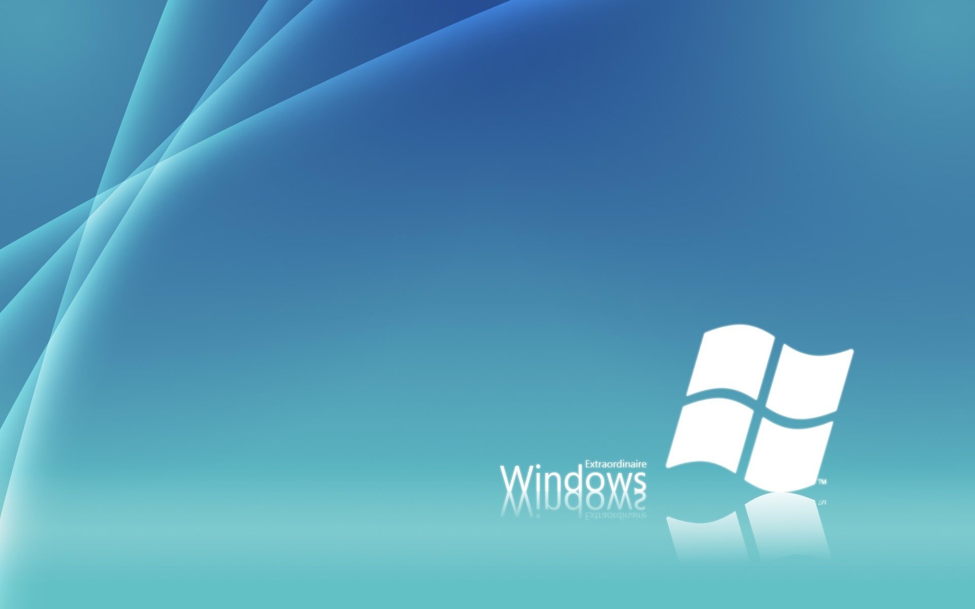 biała ikona niebieskie tło windows emblematy loga