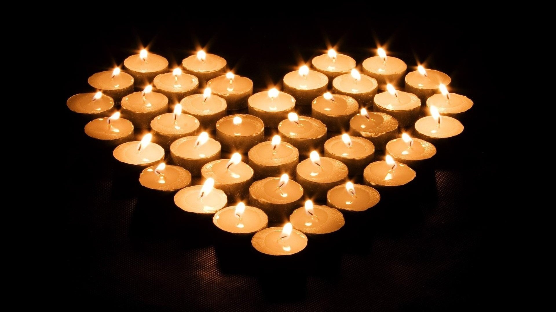 luces de pasión velas corazón fondo reconocimiento amor pasión ternura sentimientos