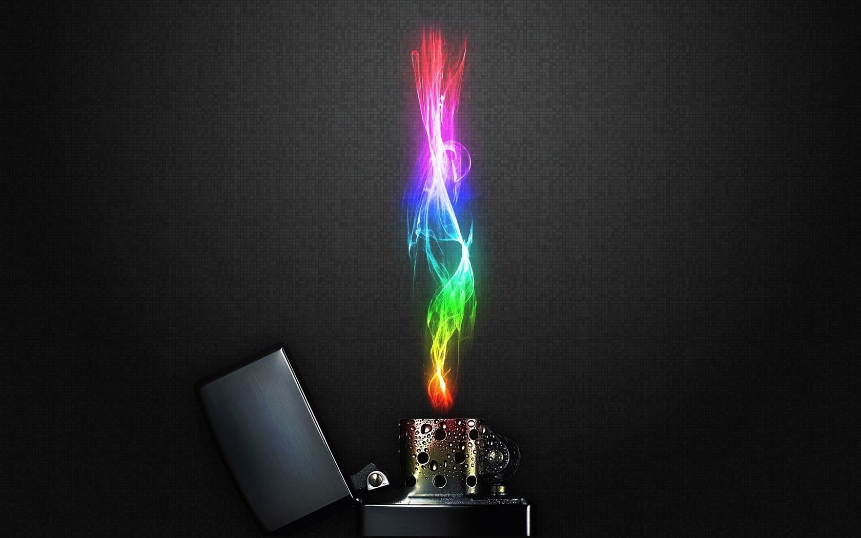 briquet flamme mur abstraction