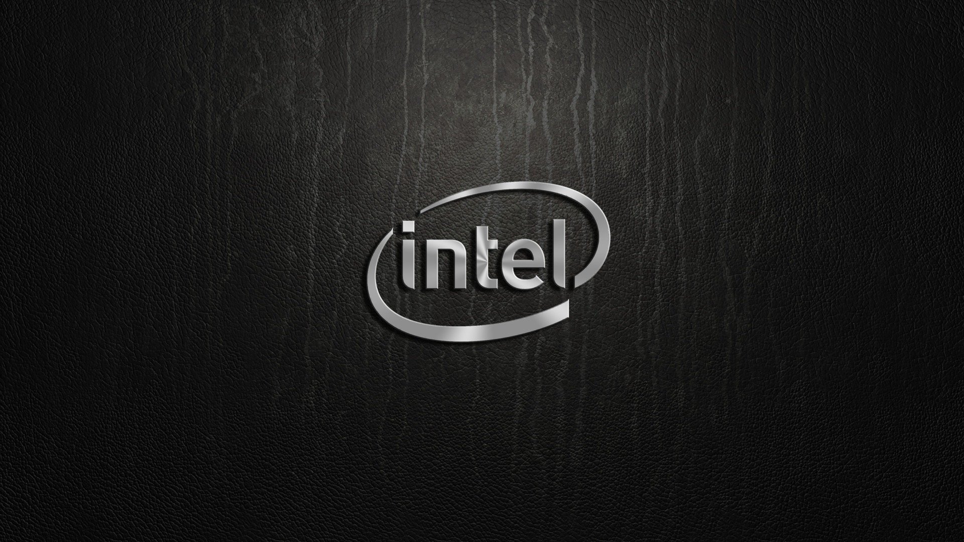 intel logotipo plata