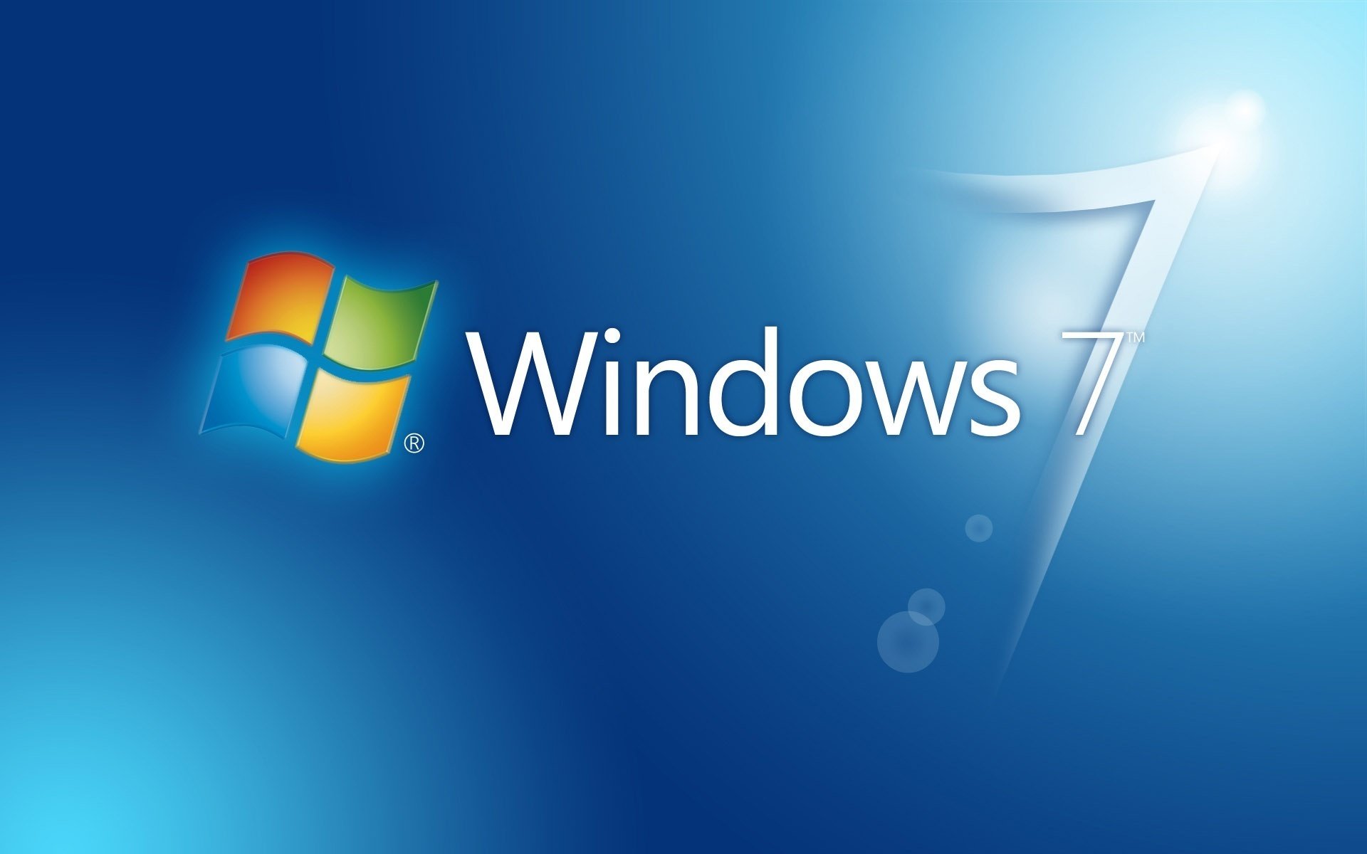 sfondo blu windows 7 microsoft emblemi loghi 7 zyphra angolo luce linee logo