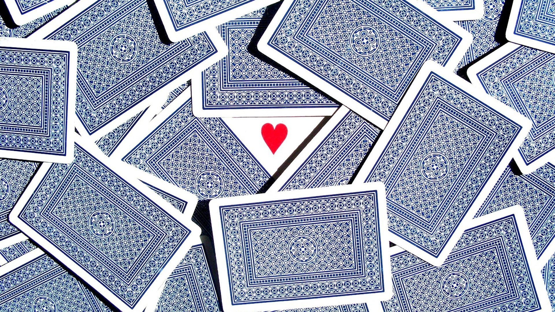 blue specks card heart