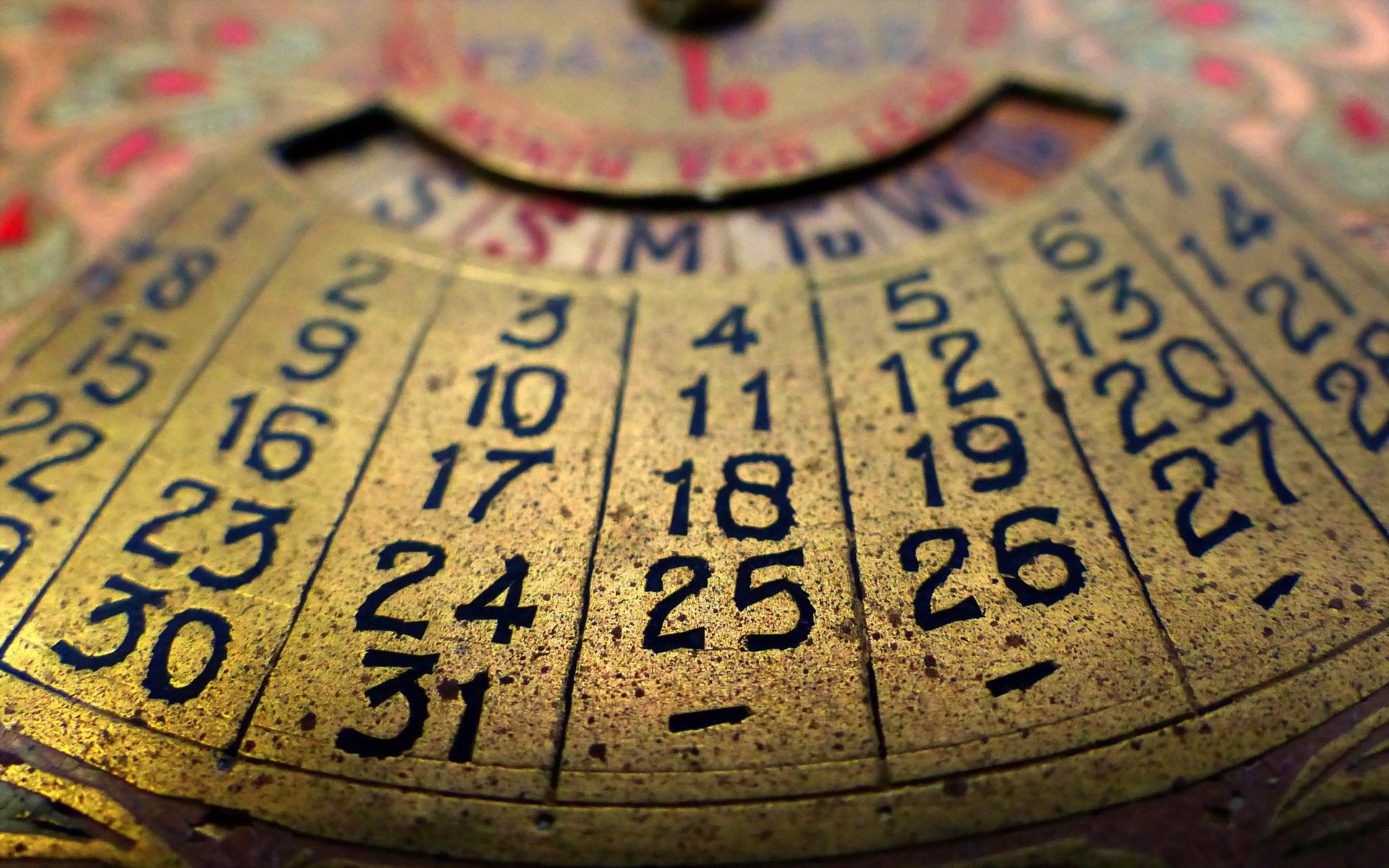 perpetual calendar technology around the house vintage