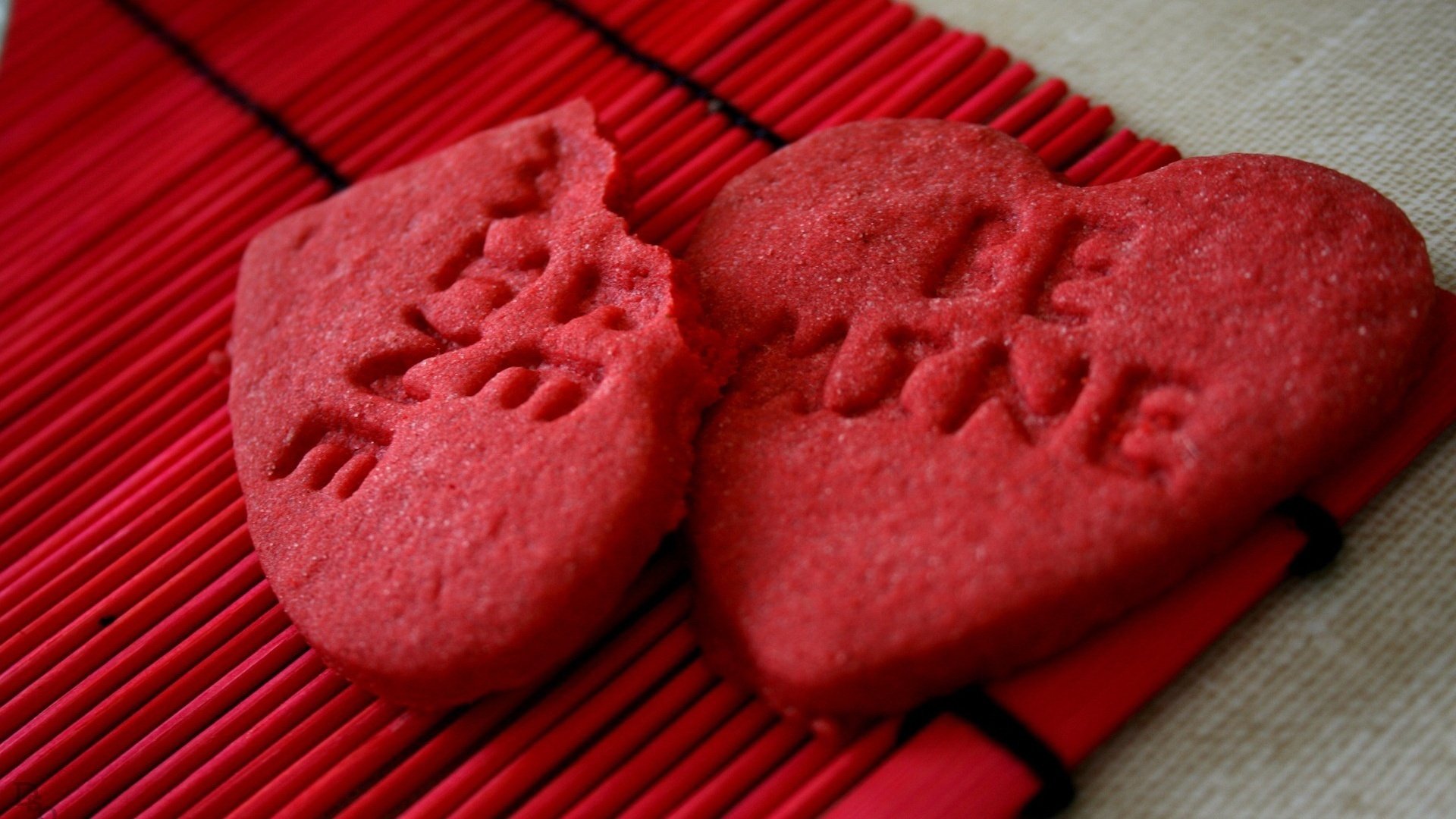 be there in the shape of a heart cookies red feelings recognition love romance tenderne