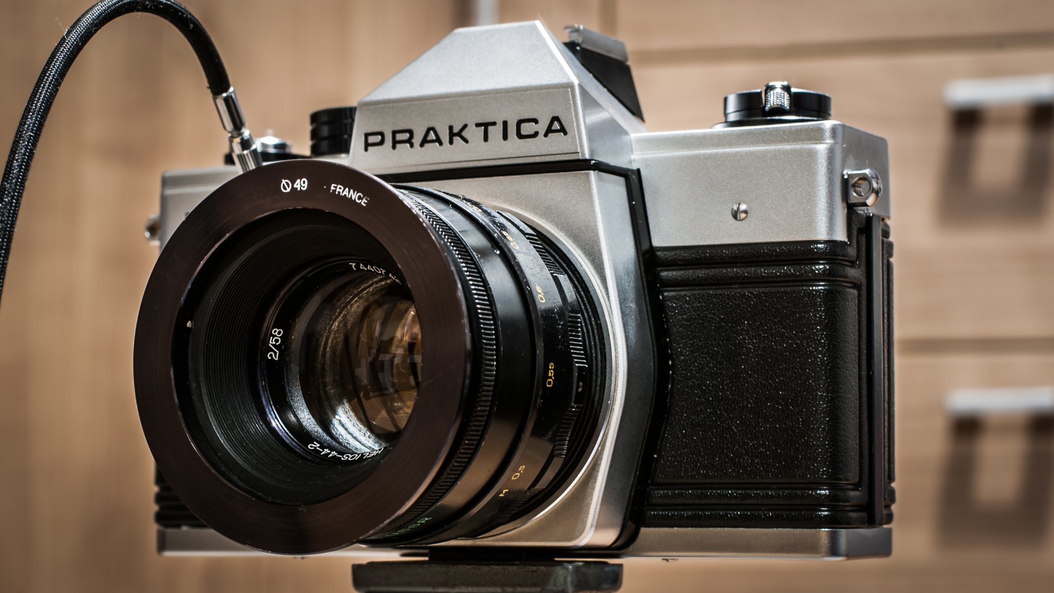 praktica l2 kamera tło makro