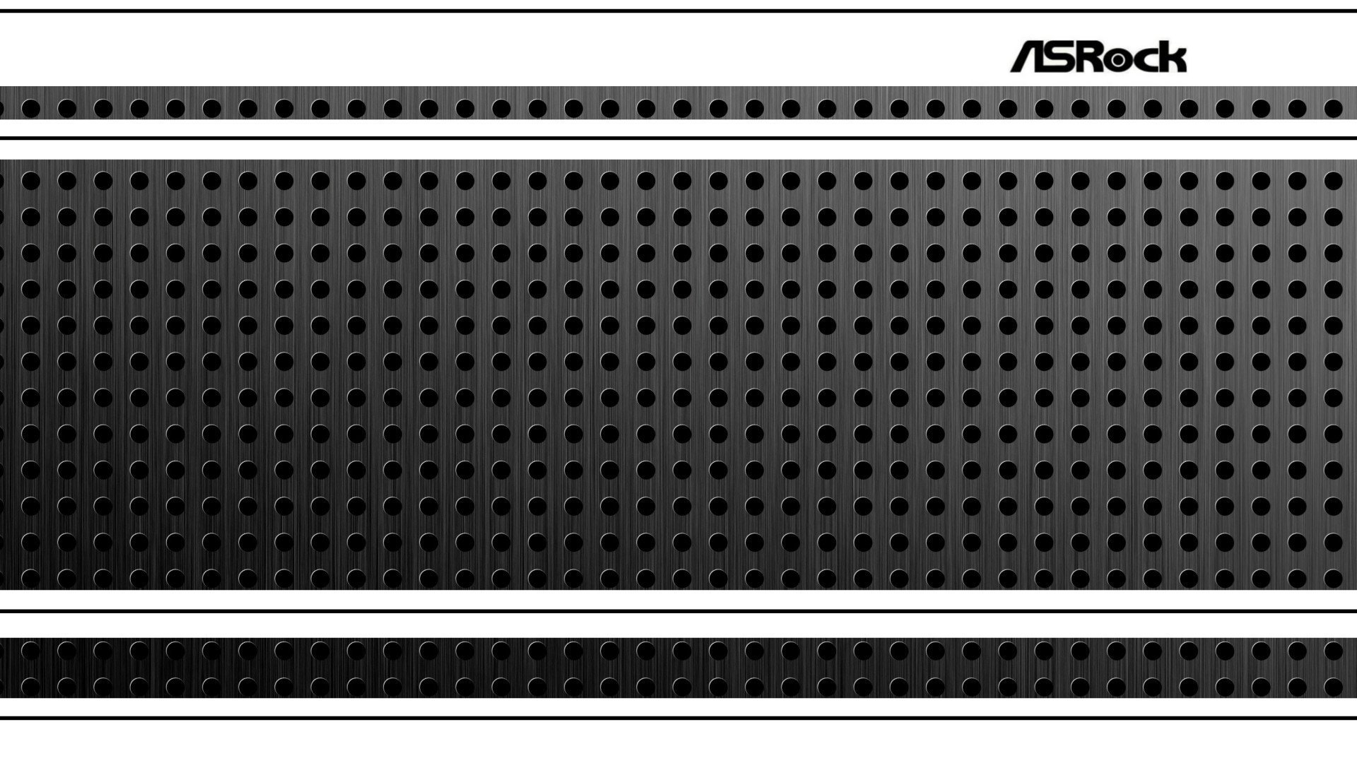 asrock biały metalowe logo