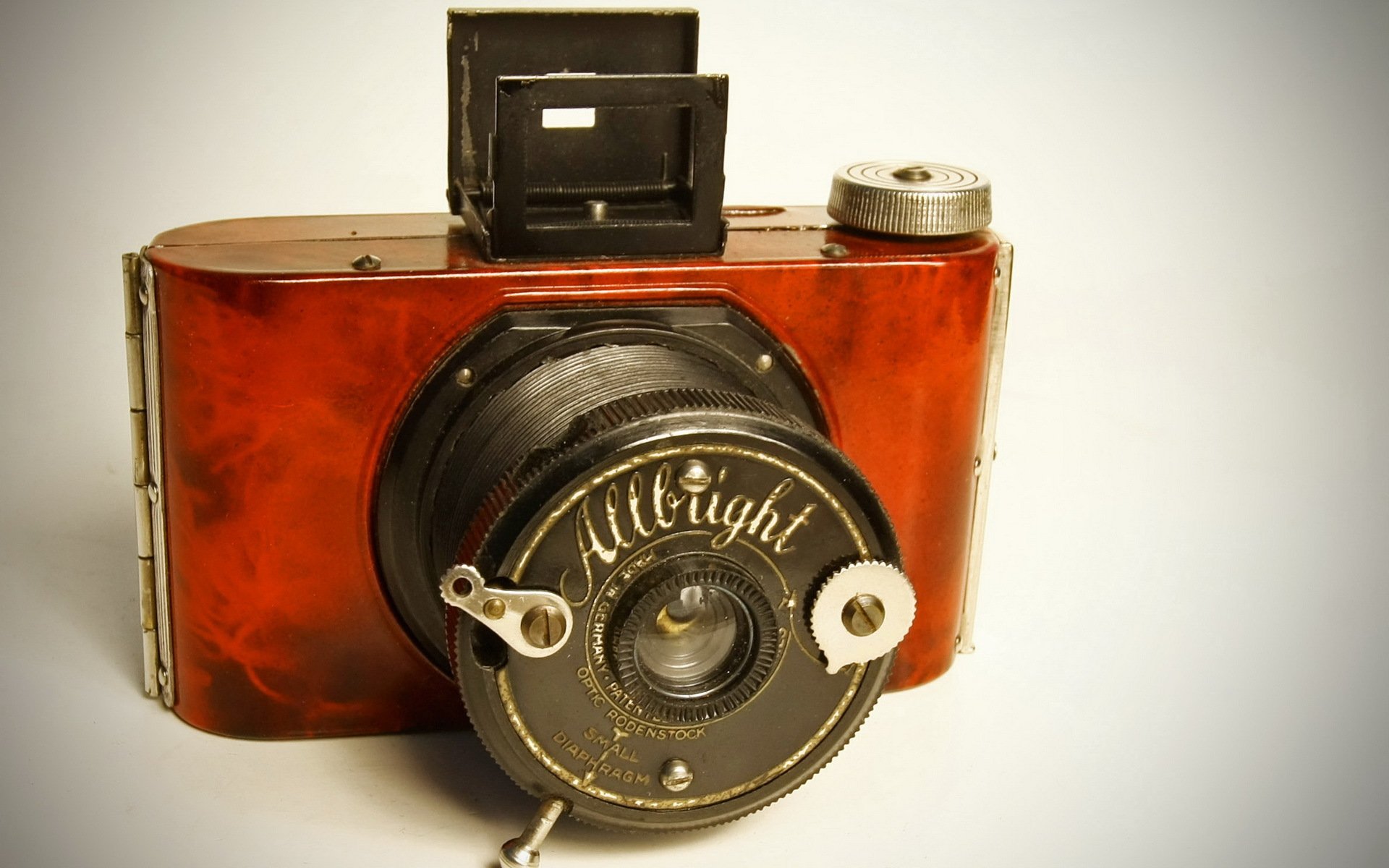 allbright vintage camera close up background