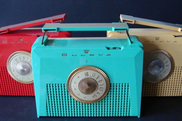 Plastic Nasty colored radios