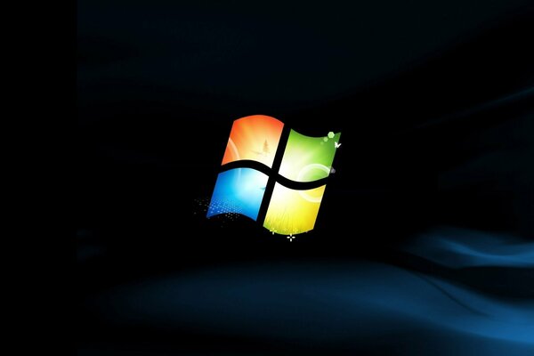 Logo Microsoft su sfondo scuro