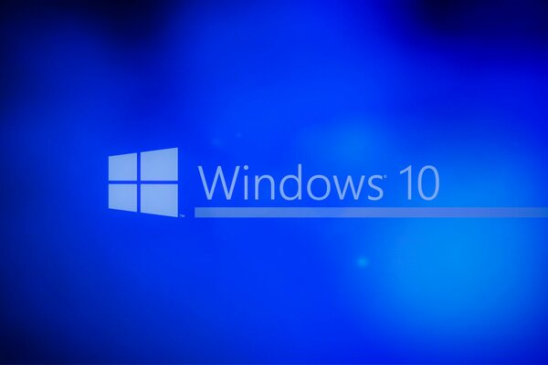 Logo napis windows 10 na ekranie