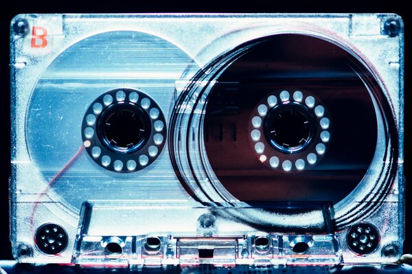 Musique sur cassette sur film classique 80 x