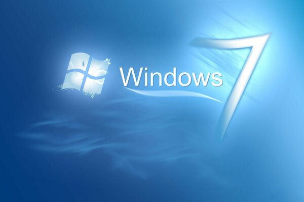 Windows-Logo auf blauem Hintergrund