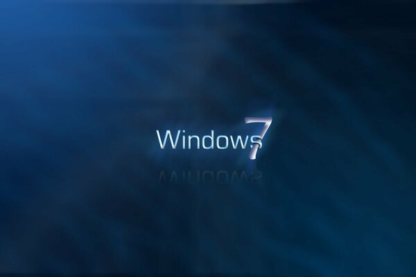 Logo Windows 7 sur l eau