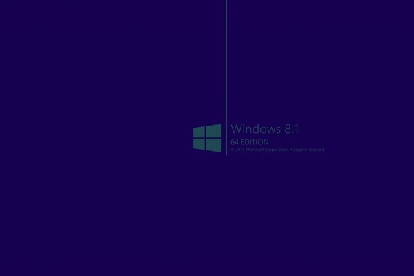 Windows 8. 1 logo on a blue background