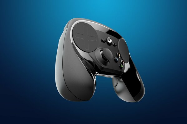 Controller Nero su sfondo blu