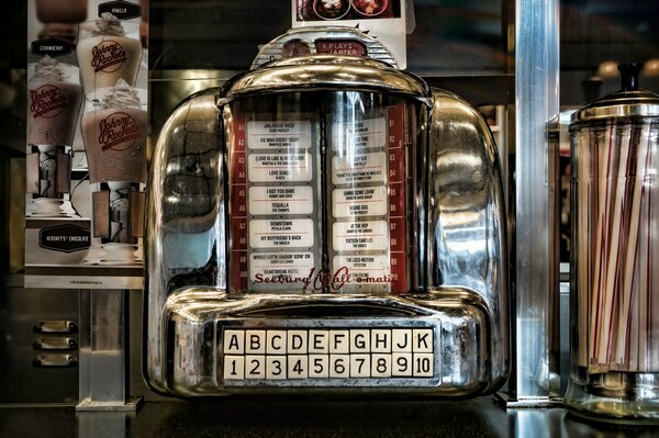 Una vieja Jukebox. Aparato raro