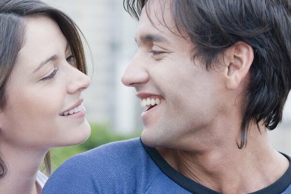 A man and a woman in love photo