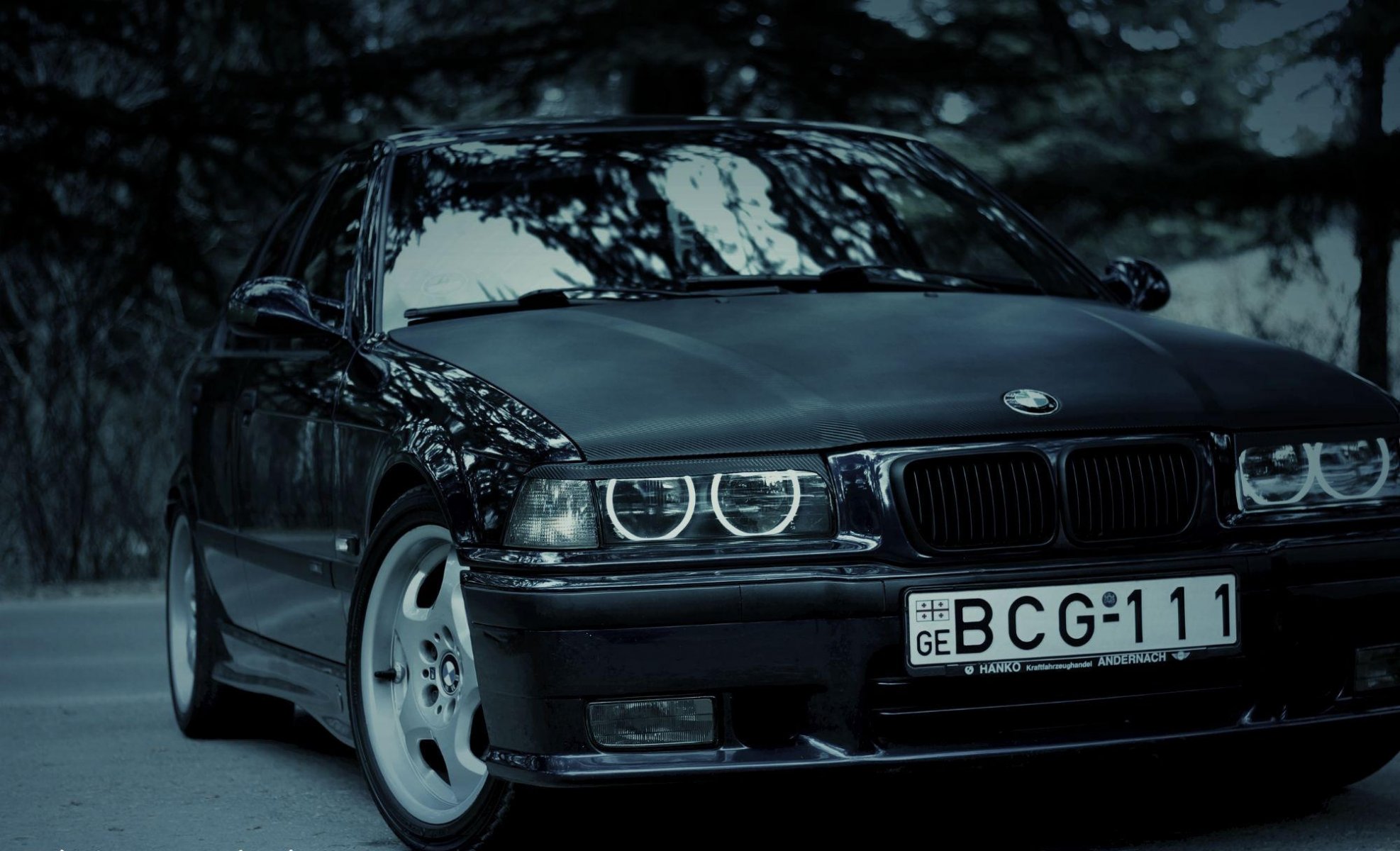 bmw e36 3 série m3 tuning phares pare-chocs avant