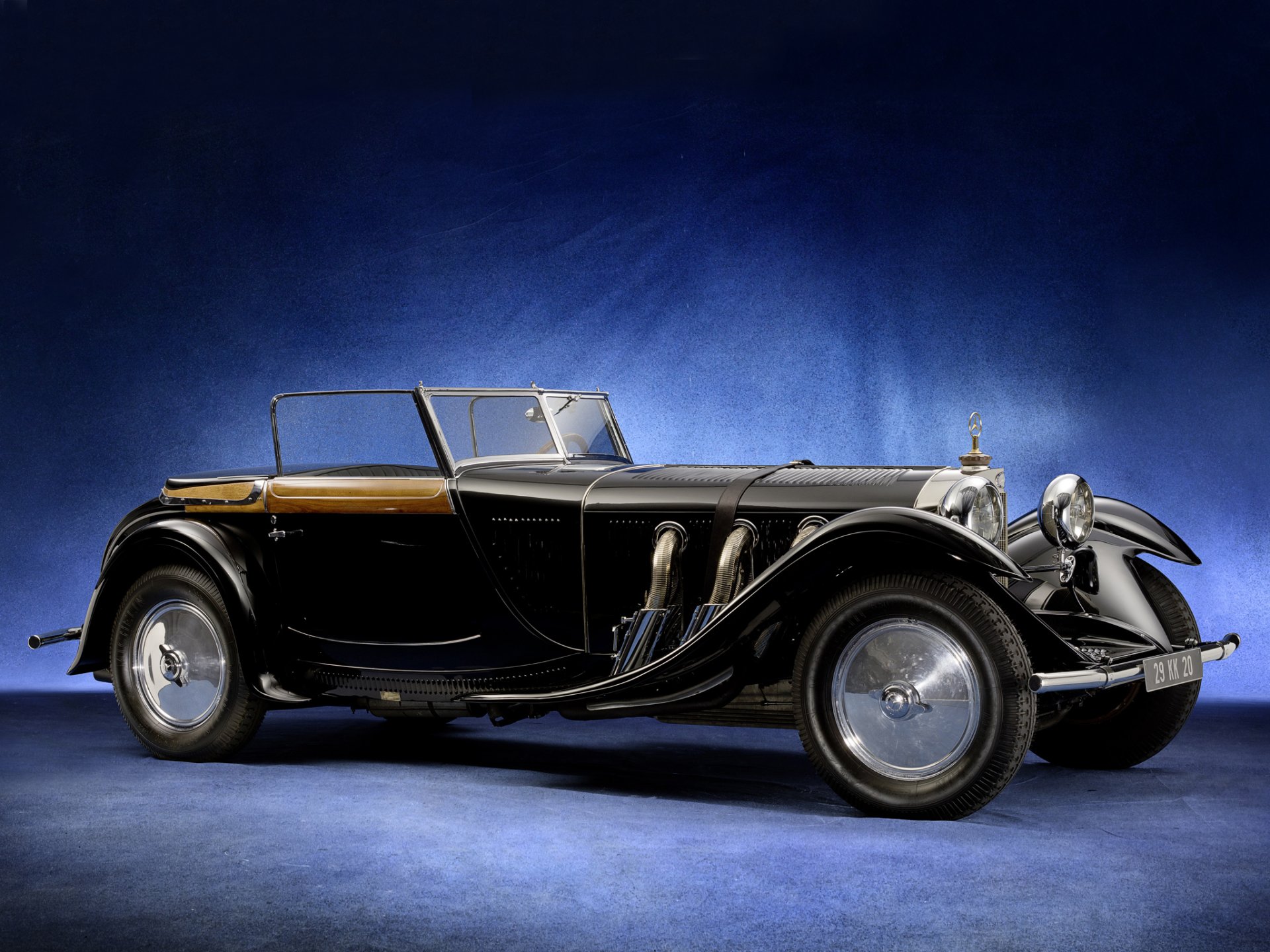 mercedes benz 680s torpedo roadster blue car