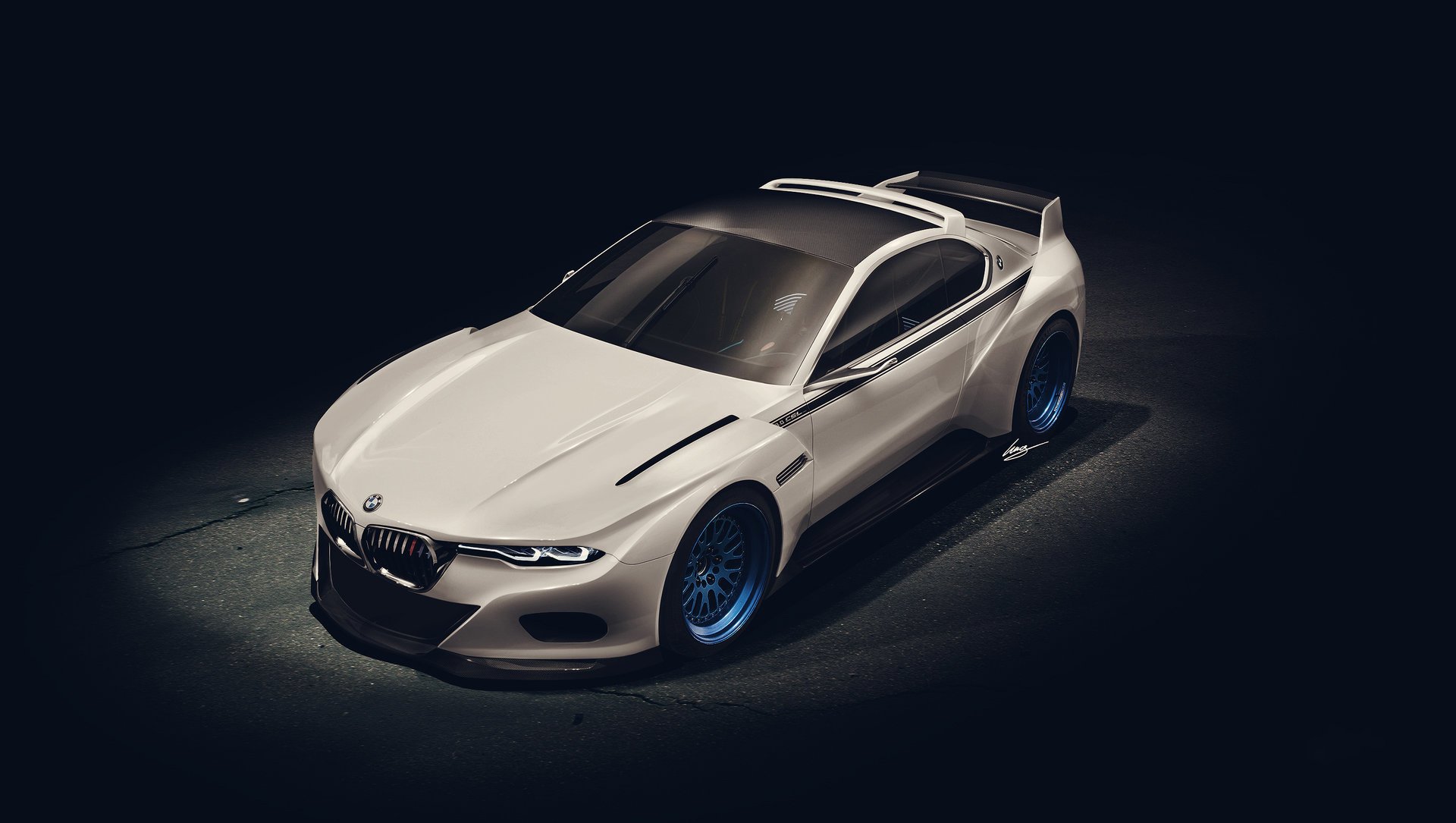 bmw 3.0 csl hommage bianco arte